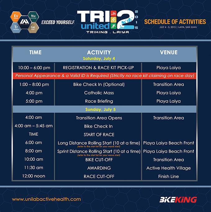 TU2 2015 Schedule of Activities