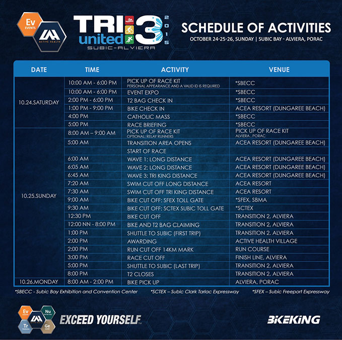 TU2 2015 Schedule of Activities